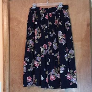 Floral Midi Skirt